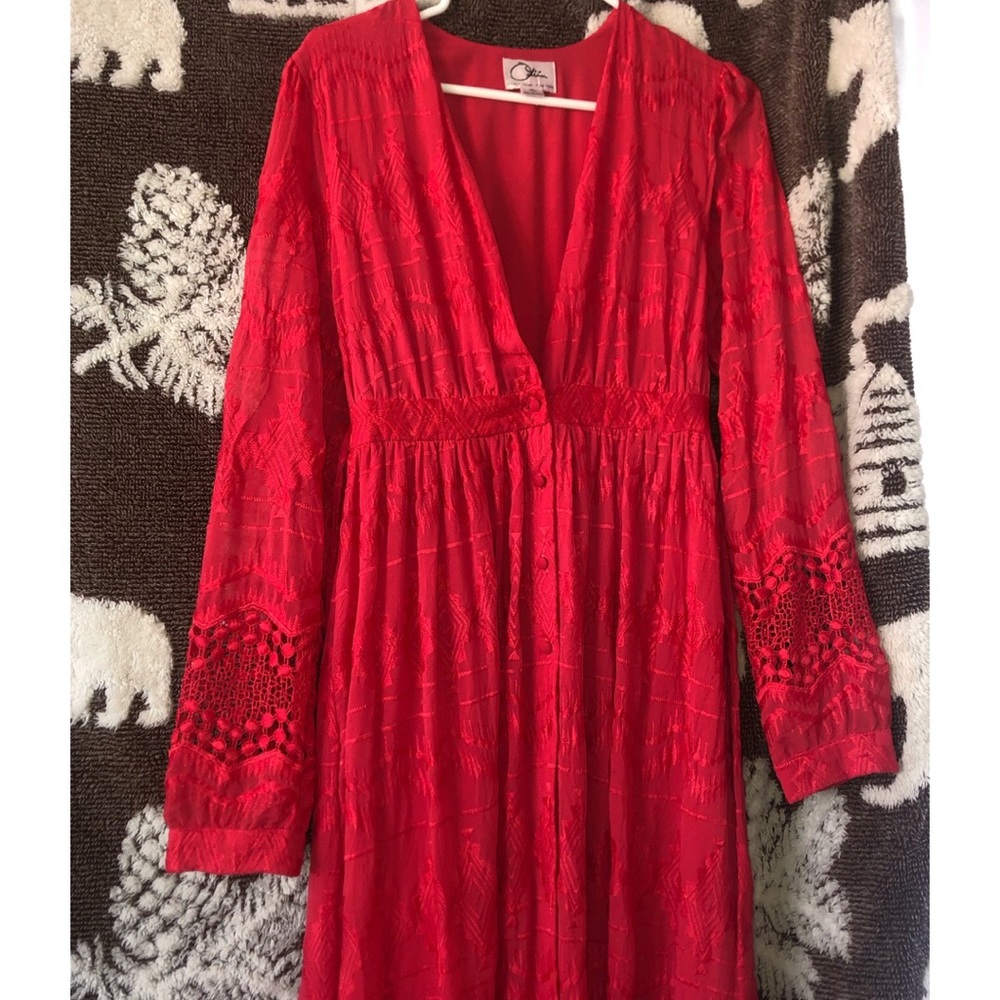 Red Long Dress - Picture 4 of 5